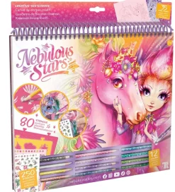 Nebulous Stars Malebog m. Tilbehør - Lyserøde Sider - Heste
