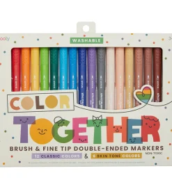 Ooly Dobbeltsidede Tuscher - 18 stk - Color Together