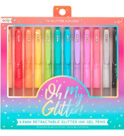 Ooly Farvekuglepen - Gel - Oh My Glitter! - 12 Stk - Multifarve