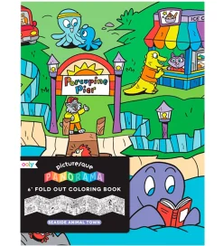 Ooly Fold Ud Malebog - Panorama - Seaside Animal Town