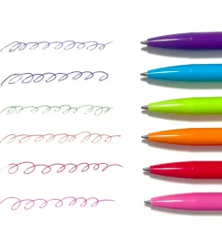 Ooly Kuglepenne - Bright Writers Colored Ballpoint Pens - 6 Stk.