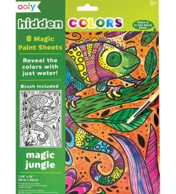 Ooly Magiske Maleark - Hidden Colors - 8 Stk. - Magic Jungle