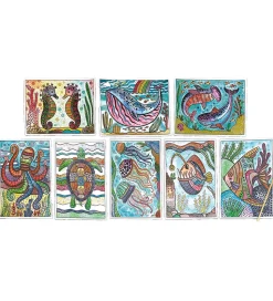 Ooly Magiske Maleark - Hidden Colors - 8 Stk. - Magic Ocean