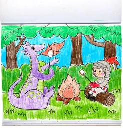 Ooly Malebog - 31 Sider - Knights and Dragons