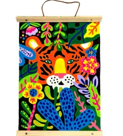 Ooly Malesæt - Paint By Number Canvas Kit - Tiger Eyes