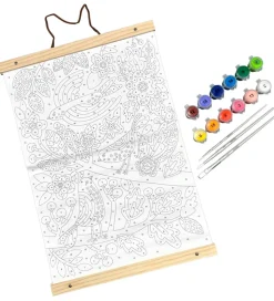 Ooly Malesæt - Paint By Number Canvas Kit - Blue Birds