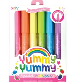 Ooly Overstregningstuscher m. Frugtduft - 6 stk - Yummy Yummy