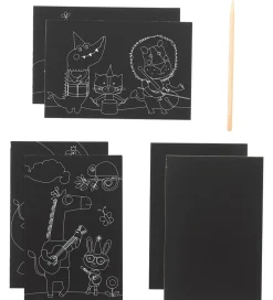 Ooly Scratch and Scribble Mini Sæt - Safari Party