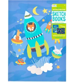 Ooly Skitsebog - Space Critters - 2-Pak