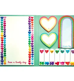 Ooly Sticky Notes Bog - Side Notes - Rainbow Hearts