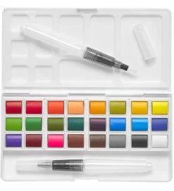 Ooly Vandfarver - 24 Stk - Chroma Blends Travel Watercolor Palet