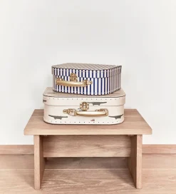 OYOY Kuffertsæt - 2 Stk. - Crocodile & Stripe - Beige