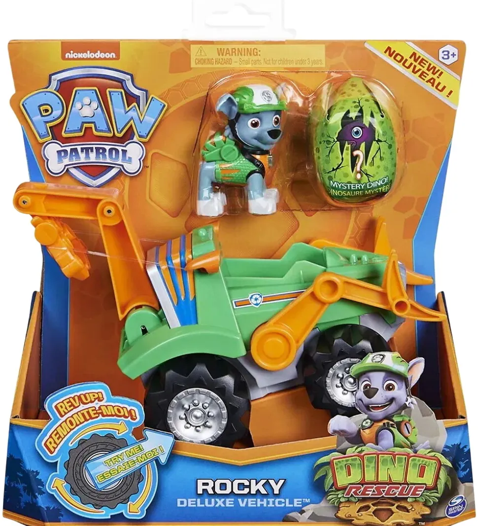 Paw Patrol Legetøjsbil - Dino Rescue - Rocky