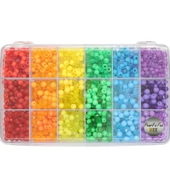 Pearl N Fun Perler - Smykkesæt - Regnbuefarvet
