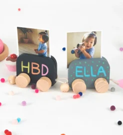 PlanToys Trælegetøj - Stable-Tog - Træ