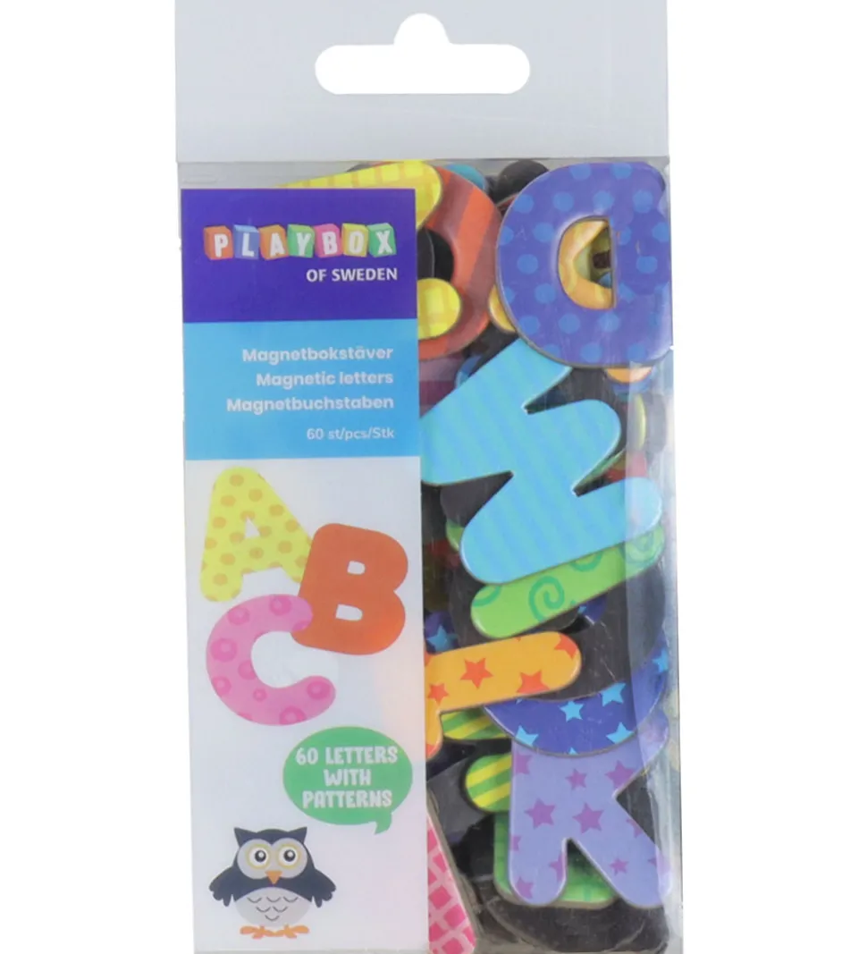 Playbox Magneter - 60 stk. - Magnetic Letters