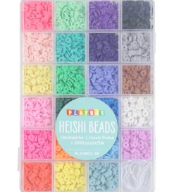 Playbox Perler - Heishi Perler I Opbevaringsæske - 3500 stk.