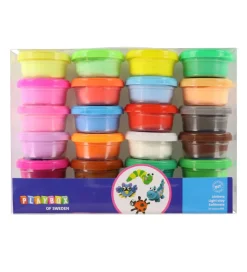 Playbox Silk Clay Modellervoks - 24 stk - 10 gram