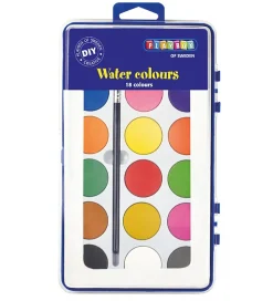 Playbox Vandfarver m. Pensel - 18 Farver