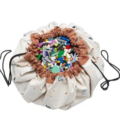 Play&Go Legetøjstæppe - Ø: 140 cm - Veggie Numbers