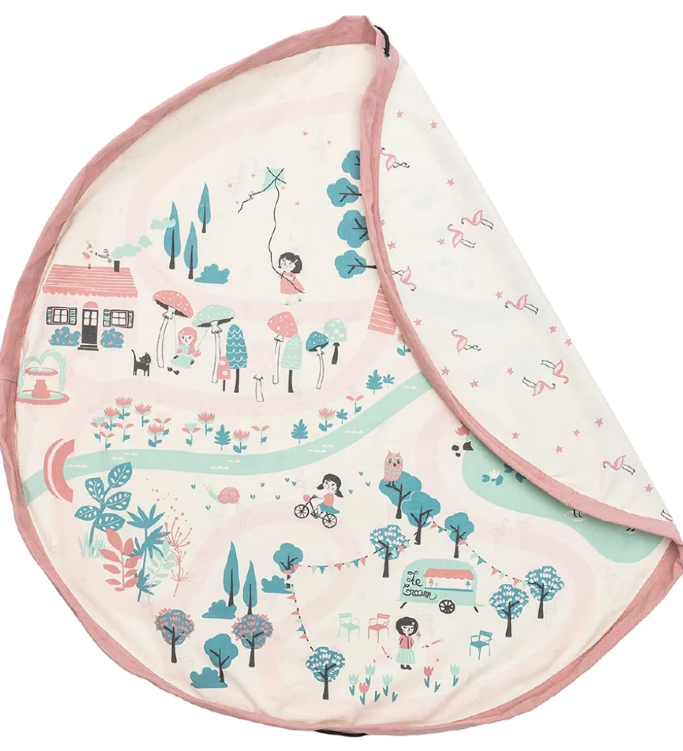 Play&Go Legetøjstæppe - Ø: 140 cm - Walk In A Park