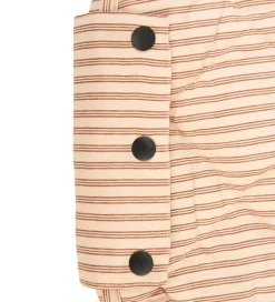 Play&Go Legetøjstæppe - Ø120 cm - Soft Organic - Stripes Brown