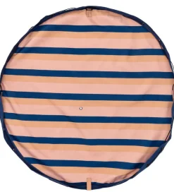 Play&Go Legetøjstæppe - Outdoor - Ø140 - Mokka Stripes