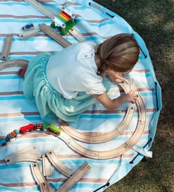 Play&Go Legetøjstæppe - Outdoor - Ø140 cm - Stripes