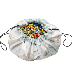 Play&Go Legetøjstæppe/Opbevaring - 140 cm - 2-i-1 - Worldmap