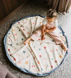 Play&Go Legetøjstæppe/Opbevaring - 140 cm - 2-i-1- Funny Days