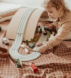 Play&Go Legetæppe - Ø140 - Grid Brown