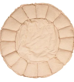 Play&Go Legetæppe - 3-i-1 - Ø130 cm - Bloom Stripes Brown