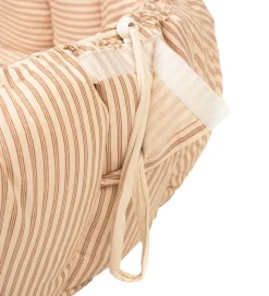 Play&Go Legetæppe - 3-i-1 - Ø130 cm - Bloom Stripes Brown