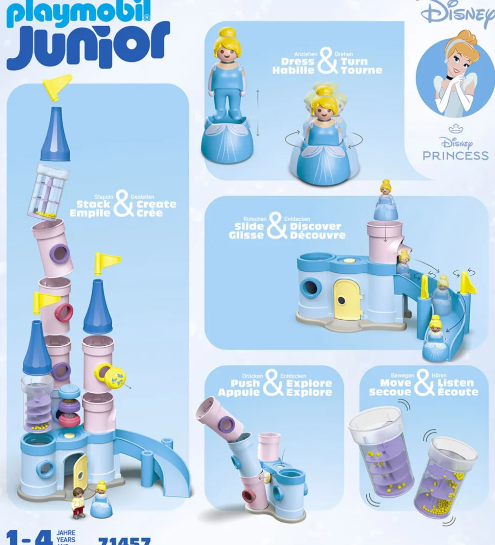 Playmobil Junior - Disney - Askepots Slot - 71457 - 25 Dele
