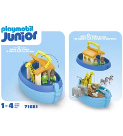 Playmobil Junior - My Take Along Noah's Ark - 71681 - 15 Dele