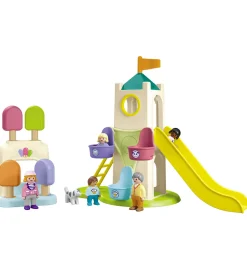 Playmobil Junior - Oplevelsestårn Med Isbod - 71703 - 18 Dele