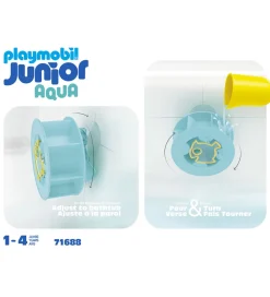 Playmobil Junior Aqua - Vandhjulet Med Babyhaj - 71688 - 6 Dele