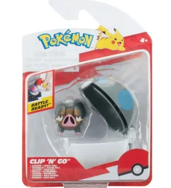 Pokémon Figur - Clip N Go - Lechonk m. Heavy Ball