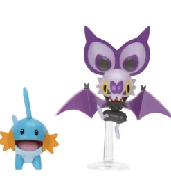 Pokémon Figurer - 2-pak - Battle Figure - Noibat/Mudkip