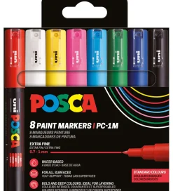 Posca Tuscher - PC-1M - 8 stk. - Multifarvet