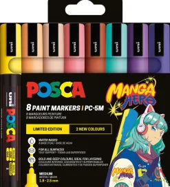 Posca Tuscher - PC-5M - 8 stk. - Manga Hero