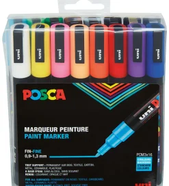 Posca Tuscher - PC-3M - 16 stk. - Multifarvet