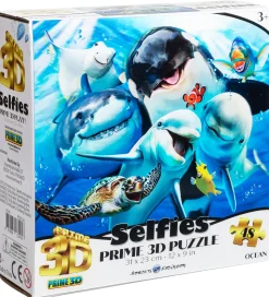 Prime 3D Puzzle Puslespil - 3D - 48 Brikker - Ocean Selfie