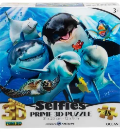 Prime 3D Puzzle Puslespil - 3D - 48 Brikker - Ocean Selfie
