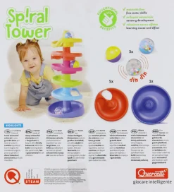 Quercetti Kuglebane - Spiral Tower - 10 Dele - 6501