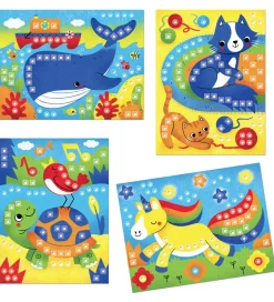 Quercetti Stiftmosaik - FantaColor Cards - Dyr - 180 Dele - 0086