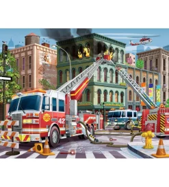 Ravensburger Puslespil - 100 Brikker - Fire Truck Rescue