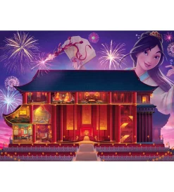Ravensburger Puslespil - 1000 Brikker - Disney Castles Mulan