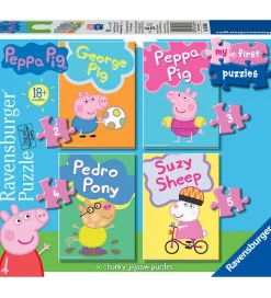 Ravensburger Puslespil - My First - 4 Forskellige - Gurli Gris