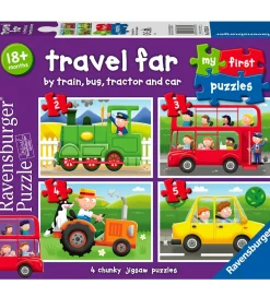 Ravensburger Puslespil - My First - 4 Forskellige - Travel Far